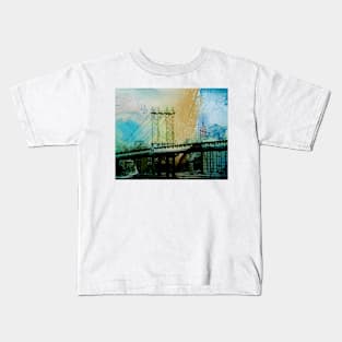 Manhattan bridge Kids T-Shirt